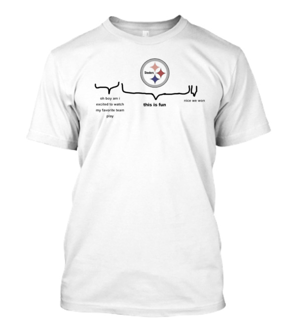 Steelers Oh Boy Am I Excited To Watch My Favorite Team Play This Is Fun Nice We Won T-Shirt