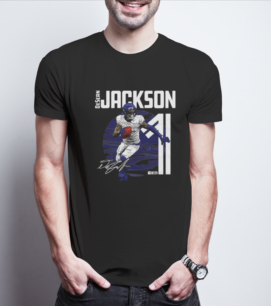 DeSean Jackson NFLPA Signature Baltimore Ravens Number 11 NFL T-Shirt