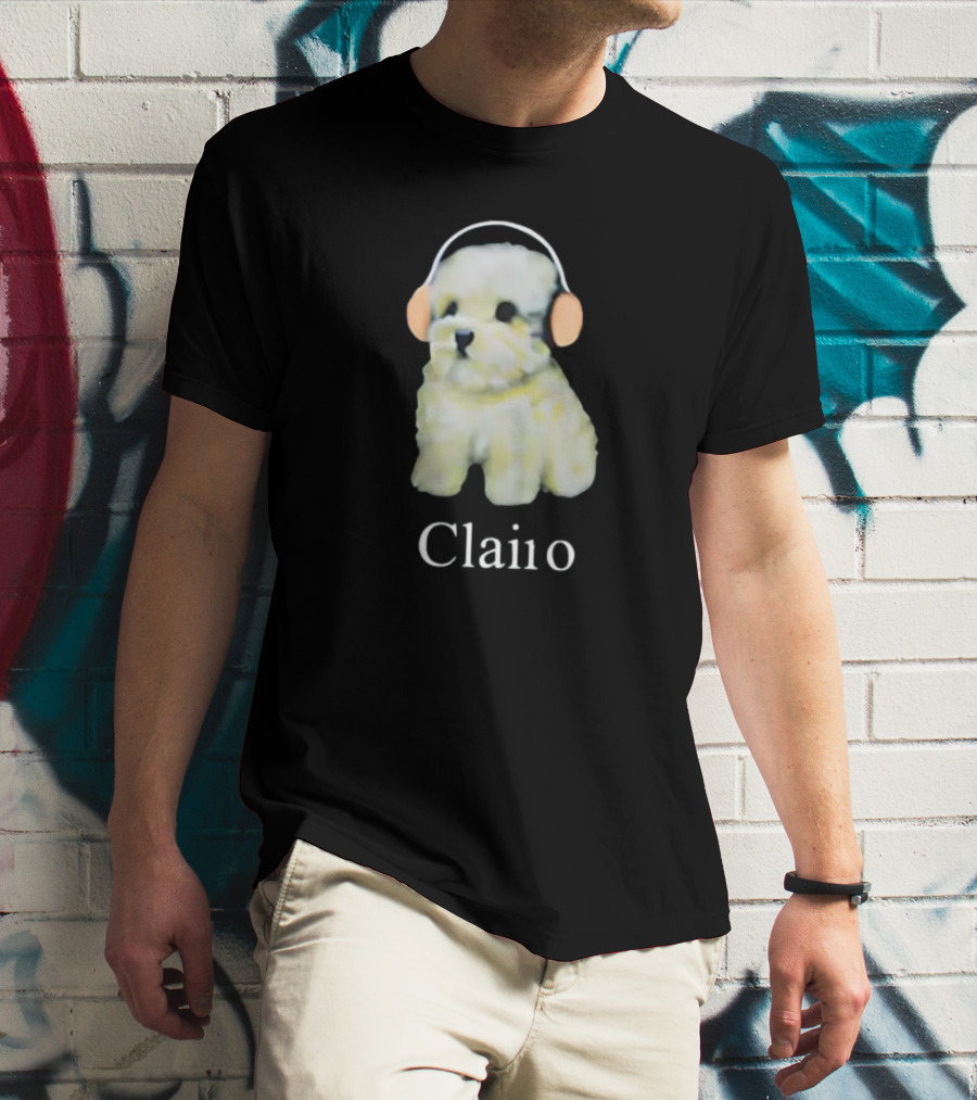 Paul Mescal Clairo Dog With Headphones T-Shirt