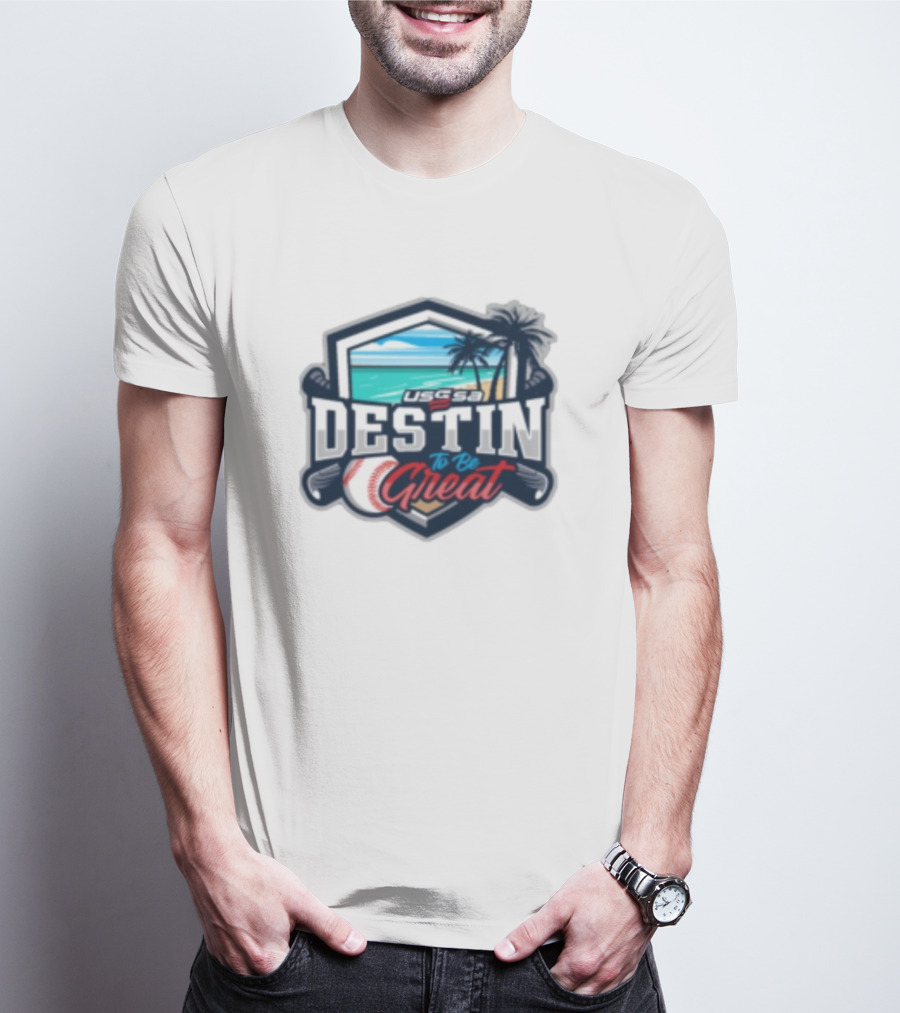 USSSA Destin To Be Great Baseball Event With Beach And Palm Trees November 16-17 T-Shirt