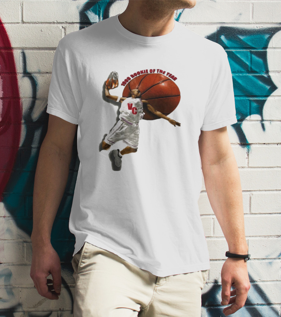 1999 Rookie Of The Year VC Toronto Raptors NBA Signature Vince Carter T-Shirt