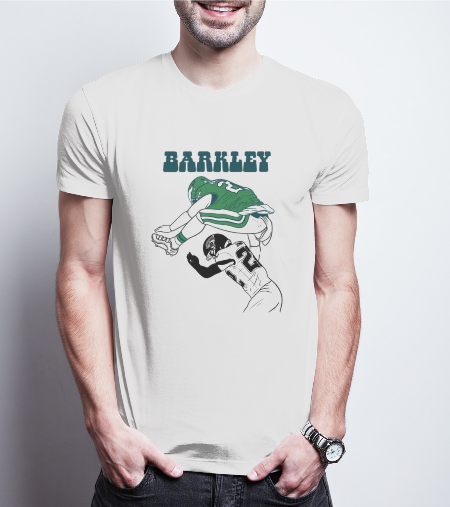 Barkley Leaps Over Jaguars Cornerback T-Shirt