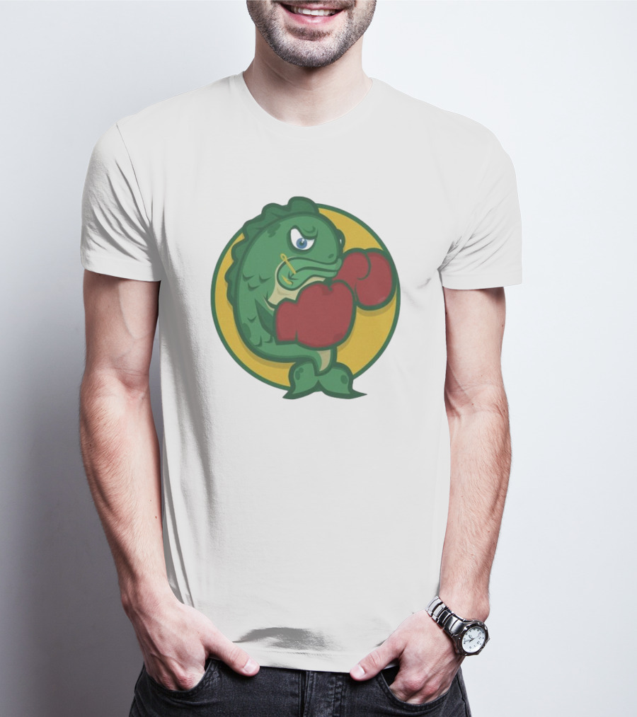 Hookline Sinkers Boxing Fish Icon T-Shirt