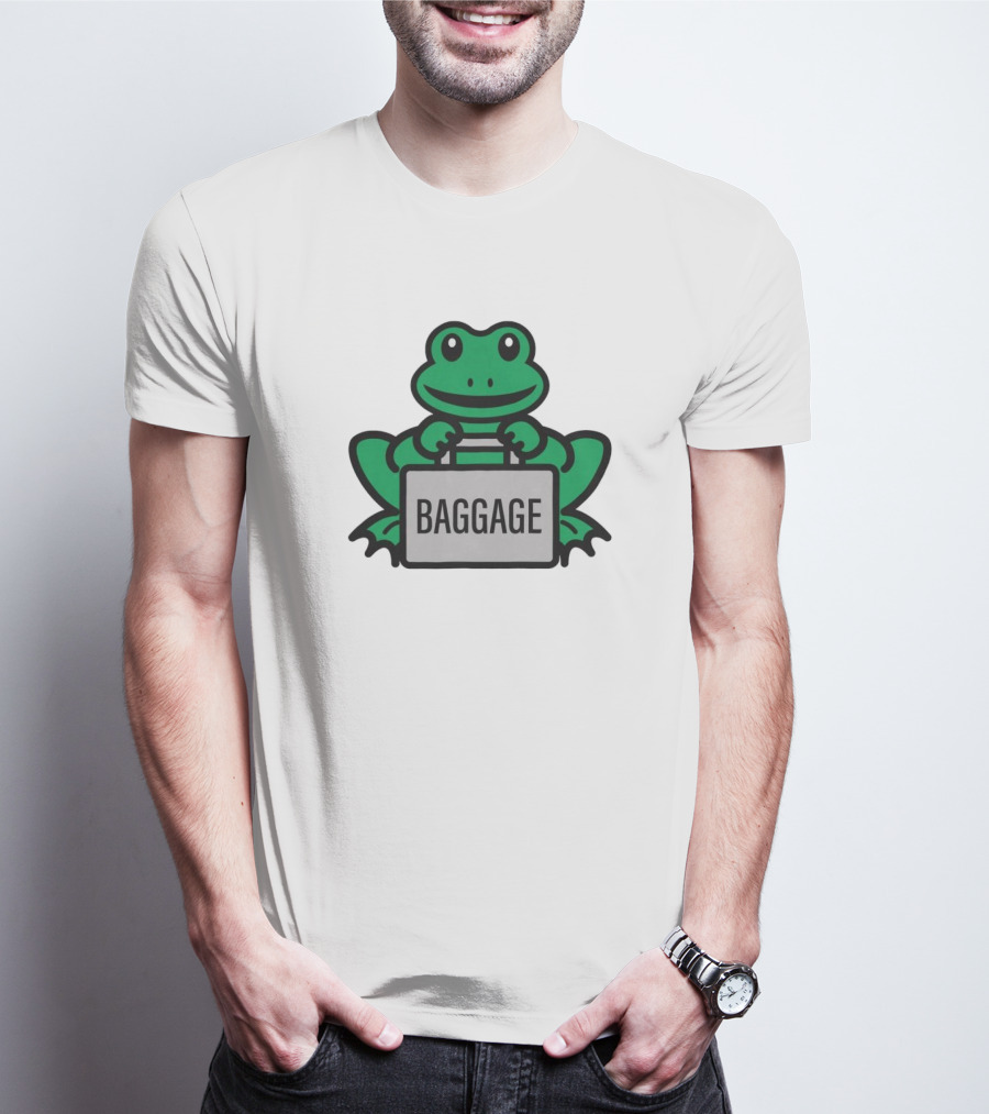 Team Baggage Frog Holding Baggage T-Shirt