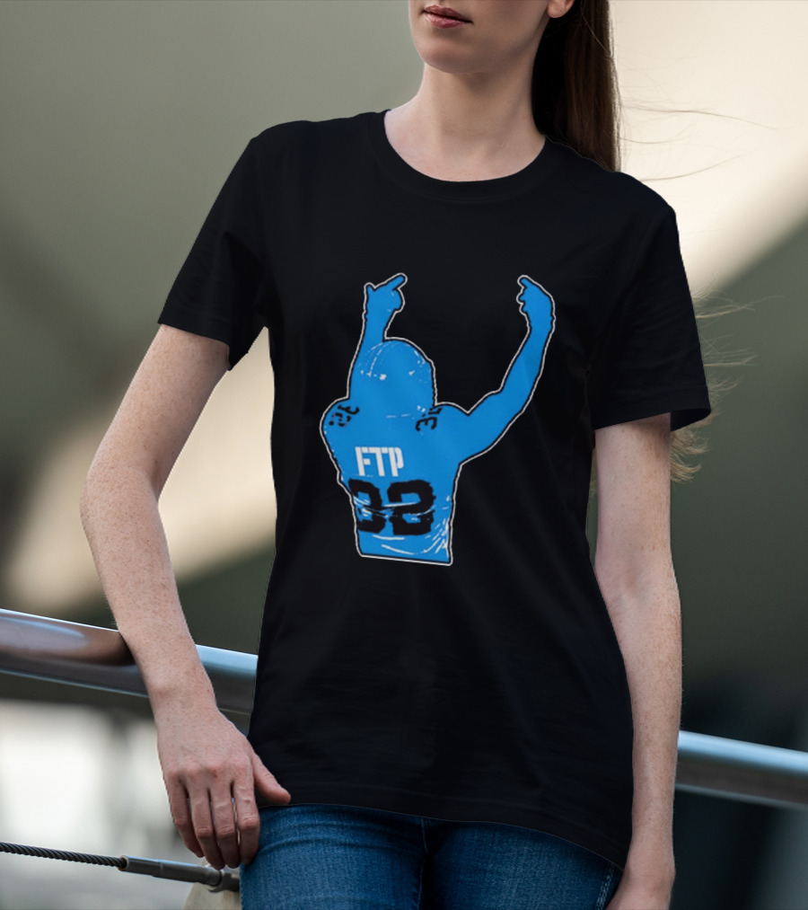 FTP 32 Brian Branch Detroit Lions NFL Sports T-Shirt