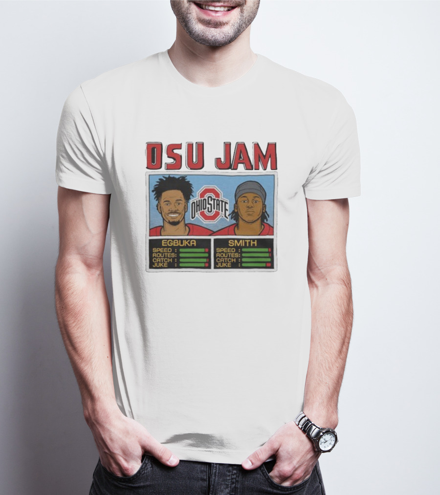 OSU Jam Egbuka Smith Ohio State Football Speed Routes Catch Juke T-Shirt