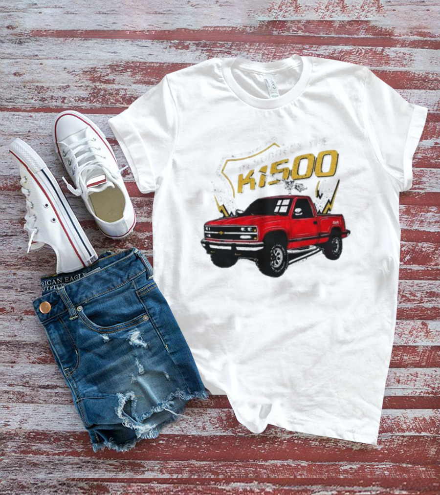 Resurrect The K1500 Fat Electrician Red Chevy Pickup Truck T-Shirt
