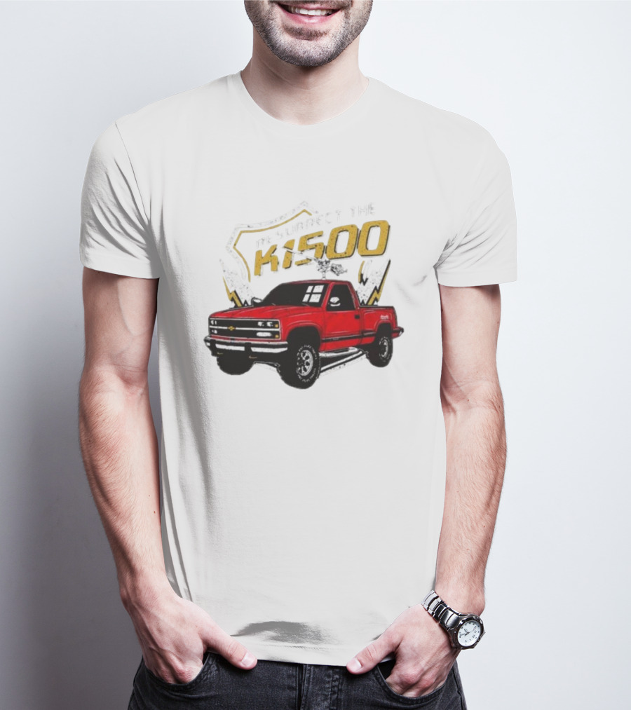 Resurrect The K1500 Fat Electrician Red Chevy Pickup Truck T-Shirt