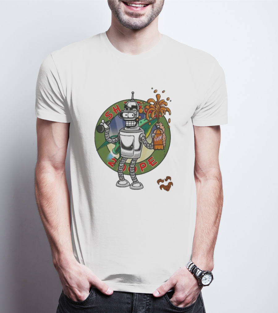 Shaggy Show Bender 2 Dope Futurama Fudge Robot T-Shirt
