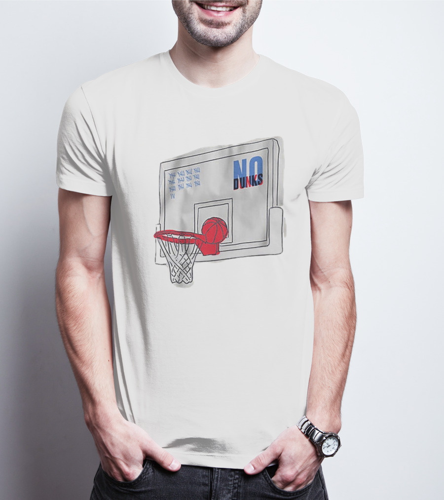 No Dunks Basketball Backboard Record Wedgies Tally T-Shirt