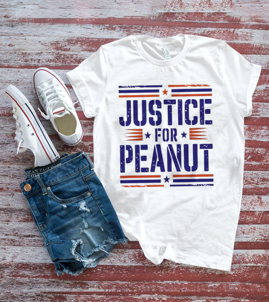 Justice For Peanut Vintage Squirrel Funny T-Shirt