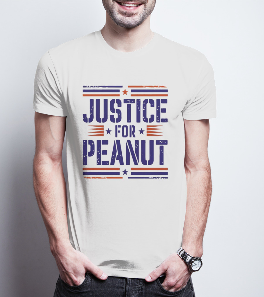 Justice For Peanut Vintage Squirrel Funny T-Shirt