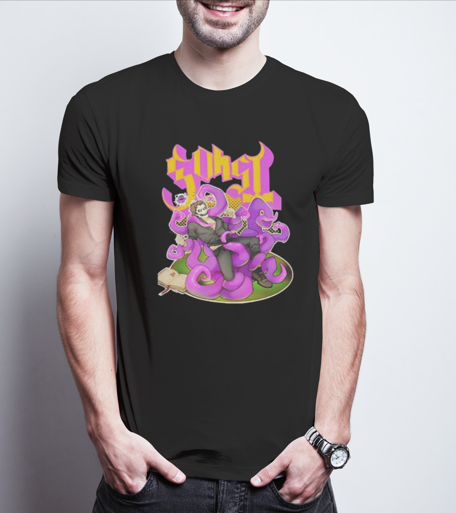 Ghost Papa Emeritus IV Kaijulz Comic Style Tentacle T-Shirt