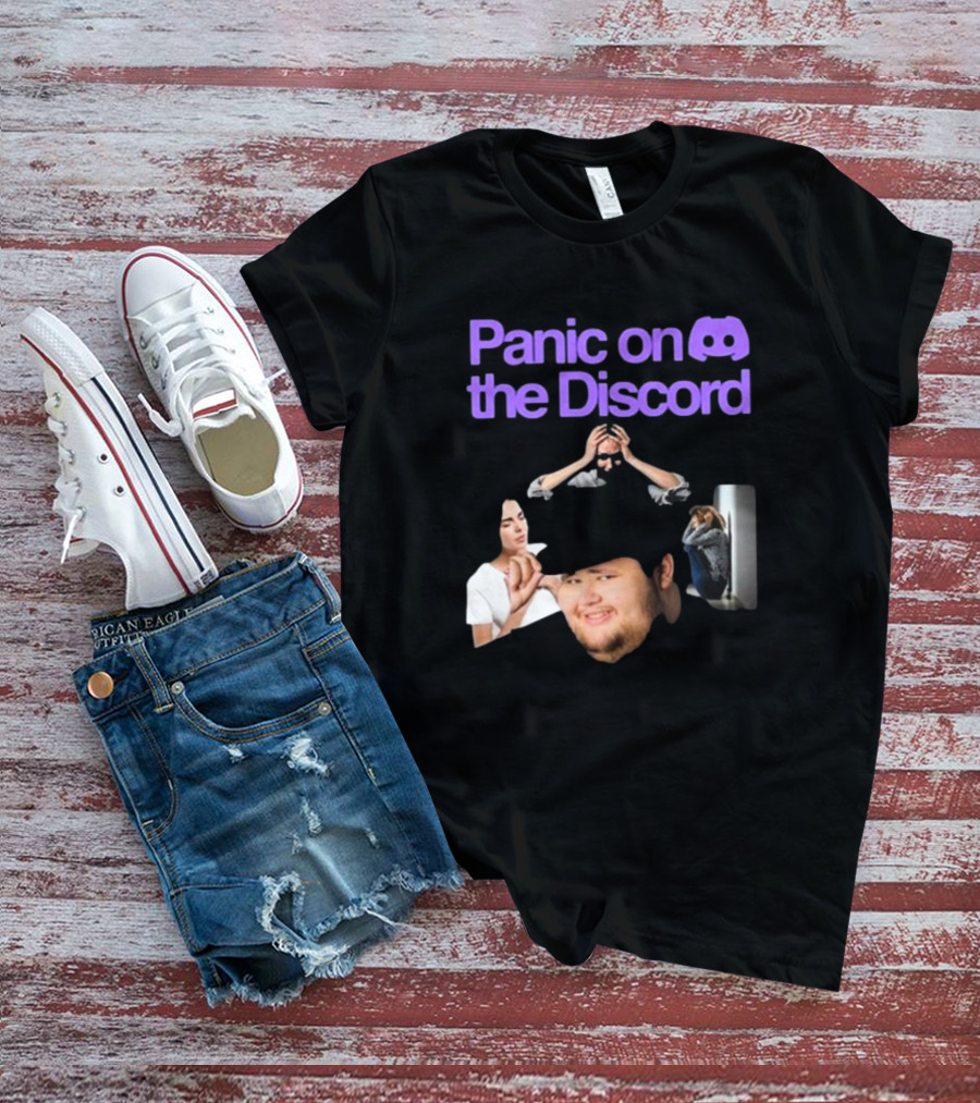 Panic On The Discord Meme Reaction Faces T-Shirt