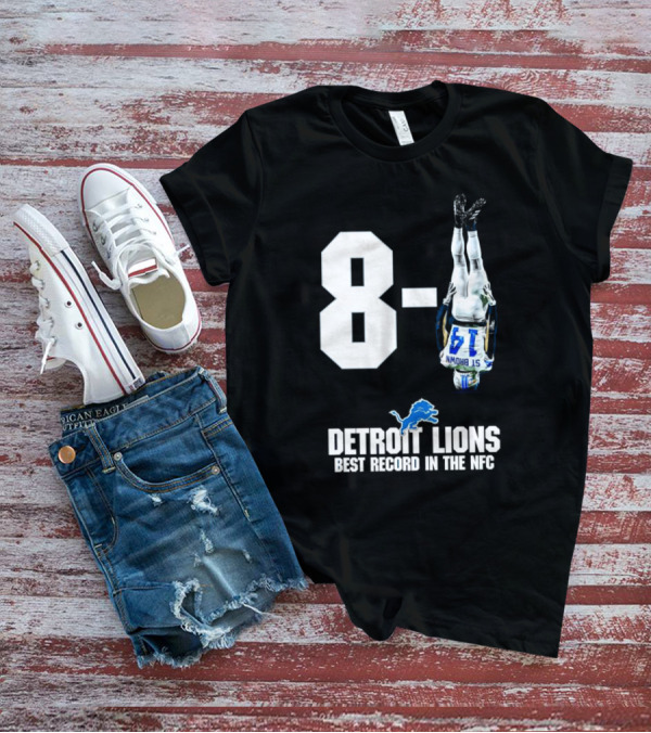 Detroit Lions 8-1 Amon-Ra St. Brown Headstand Best Record In NFC T-Shirt