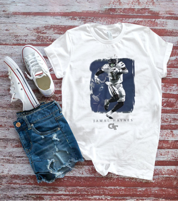 Jamal Haynes 11 Georgia Tech GT Yellow Jackets Football Spotlight T-Shirt