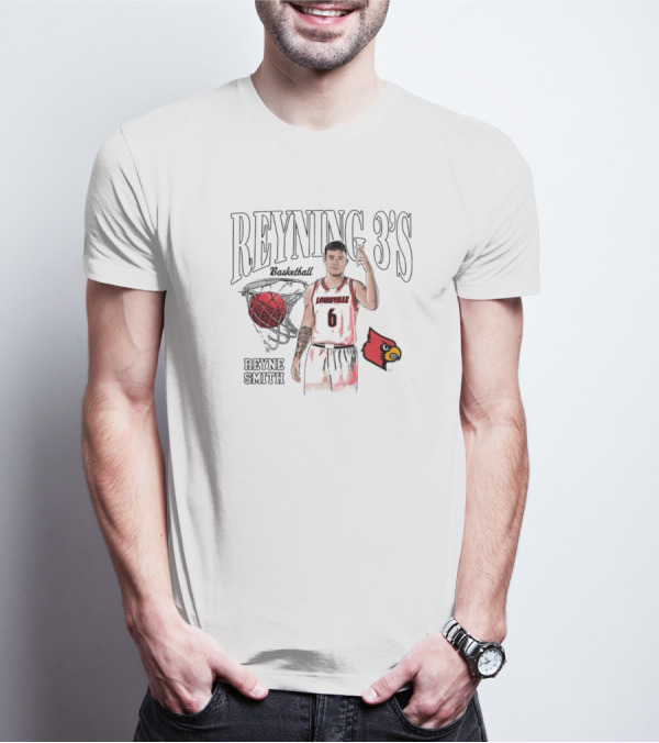 Reyne Smith Reyning 3’s Louisville Cardinals Basketball T-Shirt