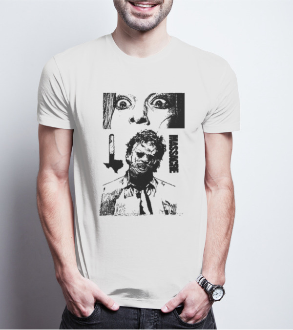 San Antonio Sharpist Texas Chainsaw Massacre Face Horror T-Shirt