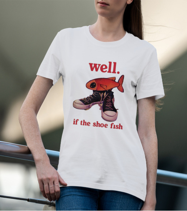 Well If The Shoe Fish, Converse Sneakers And Orange Fish T-Shirt