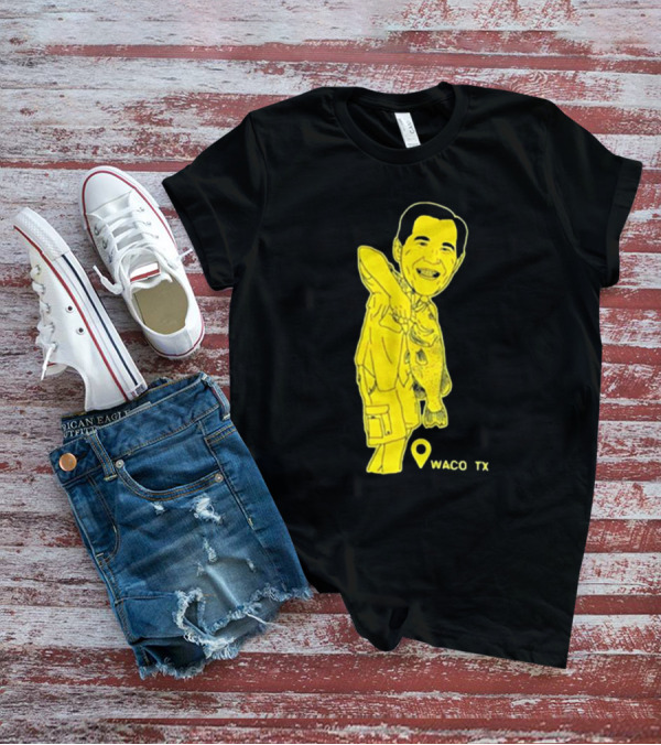 Cott Drew Fishing Caricature Waco TX T-Shirt