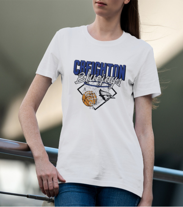 Creighton Bluejays Basketball Nothing But Net T-Shirt