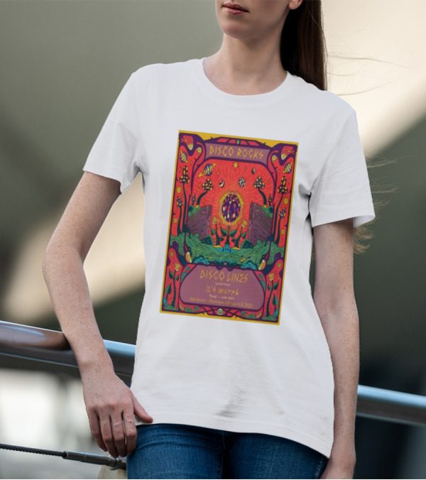 DISCO ROCKS DISCO LINES RED ROCKS MORRISON CO APRIL 5 2025 FEATURING SPECIAL GUEST KYLE MURPHY T-Shirt