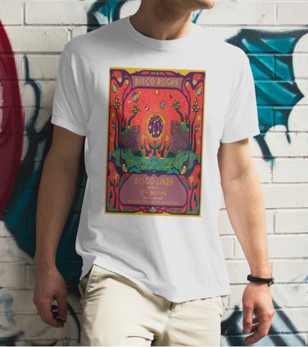 DISCO ROCKS DISCO LINES RED ROCKS MORRISON CO APRIL 5 2025 FEATURING SPECIAL GUEST KYLE MURPHY T-Shirt
