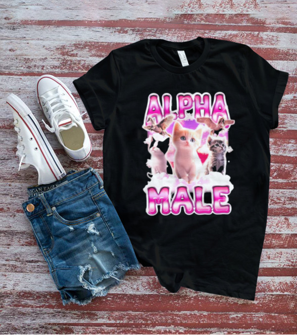 Notsafeforwear Alpha Male Cute Kittens And Birds T-Shirt