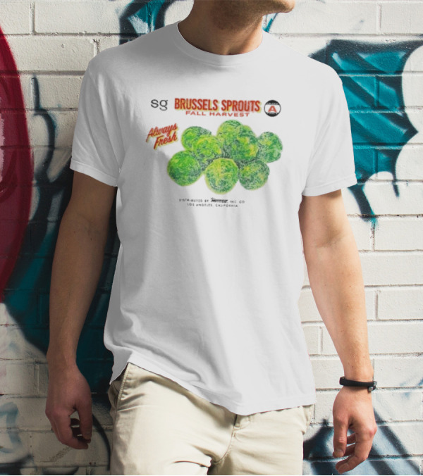 Sweetgreen X MNTGE Brussels Sprouts Fall Harvest Always Fresh Los Angeles California T-Shirt