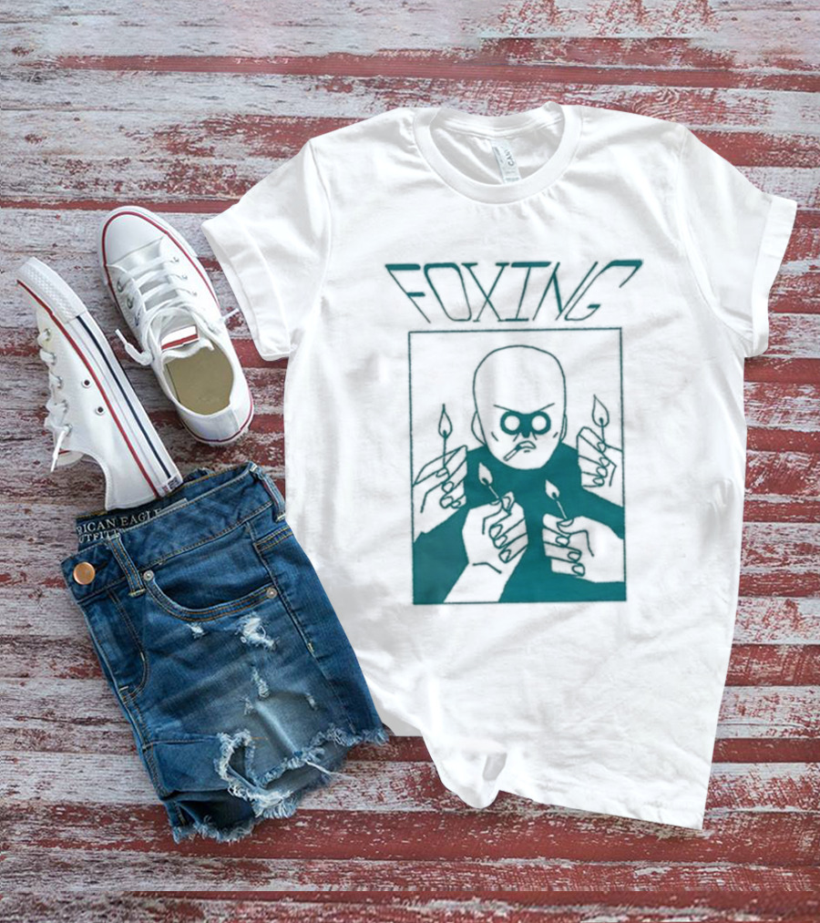 FOXING Cigman White Mysterious Smoker With Matches T-Shirt