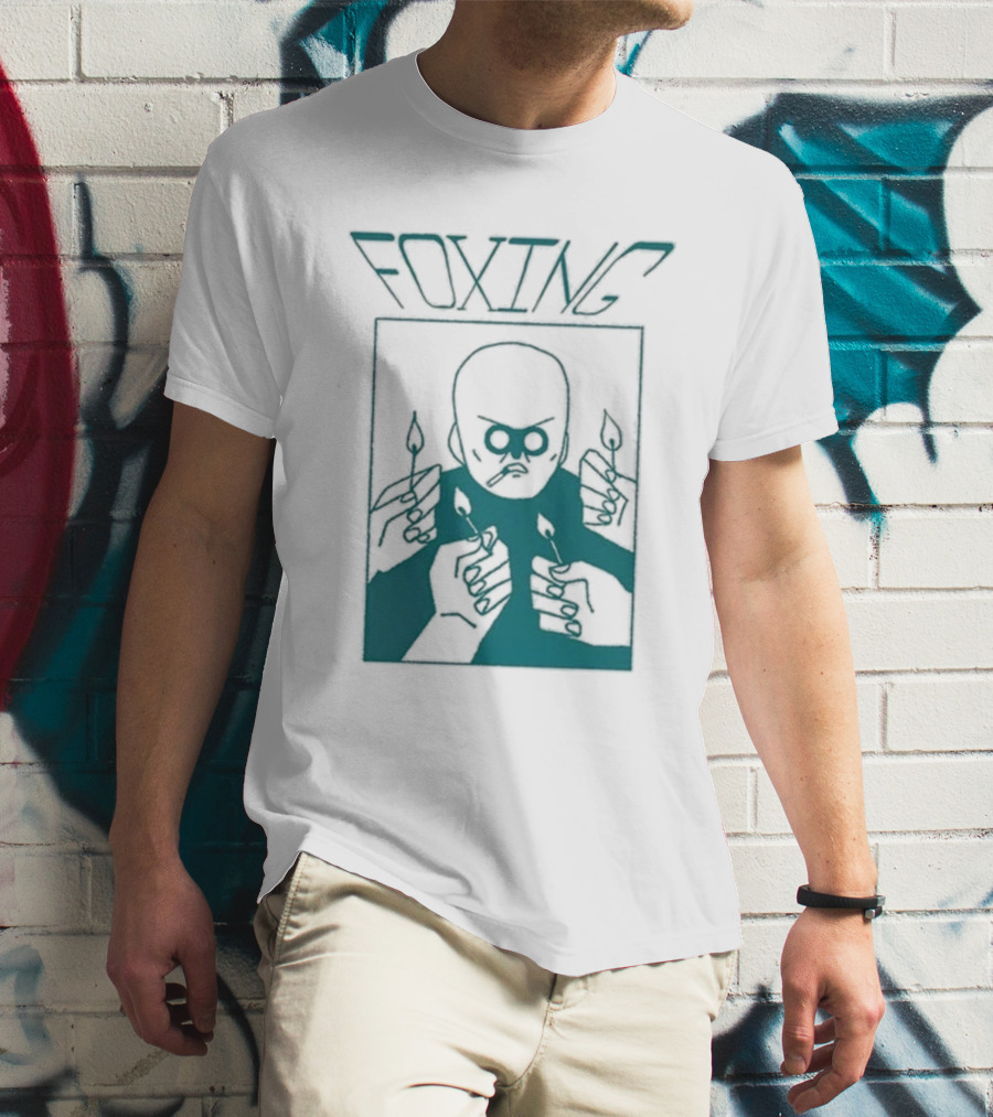 FOXING Cigman White Mysterious Smoker With Matches T-Shirt