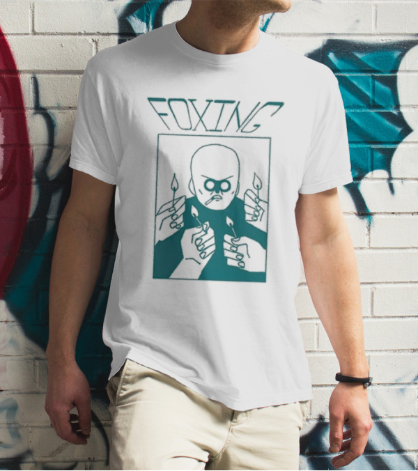 FOXING Cigman White Mysterious Smoker With Matches T-Shirt