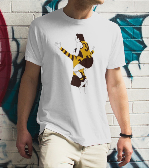 Ginny X Watto Classic Football Celebration Yellow And Black Stripes T-Shirt