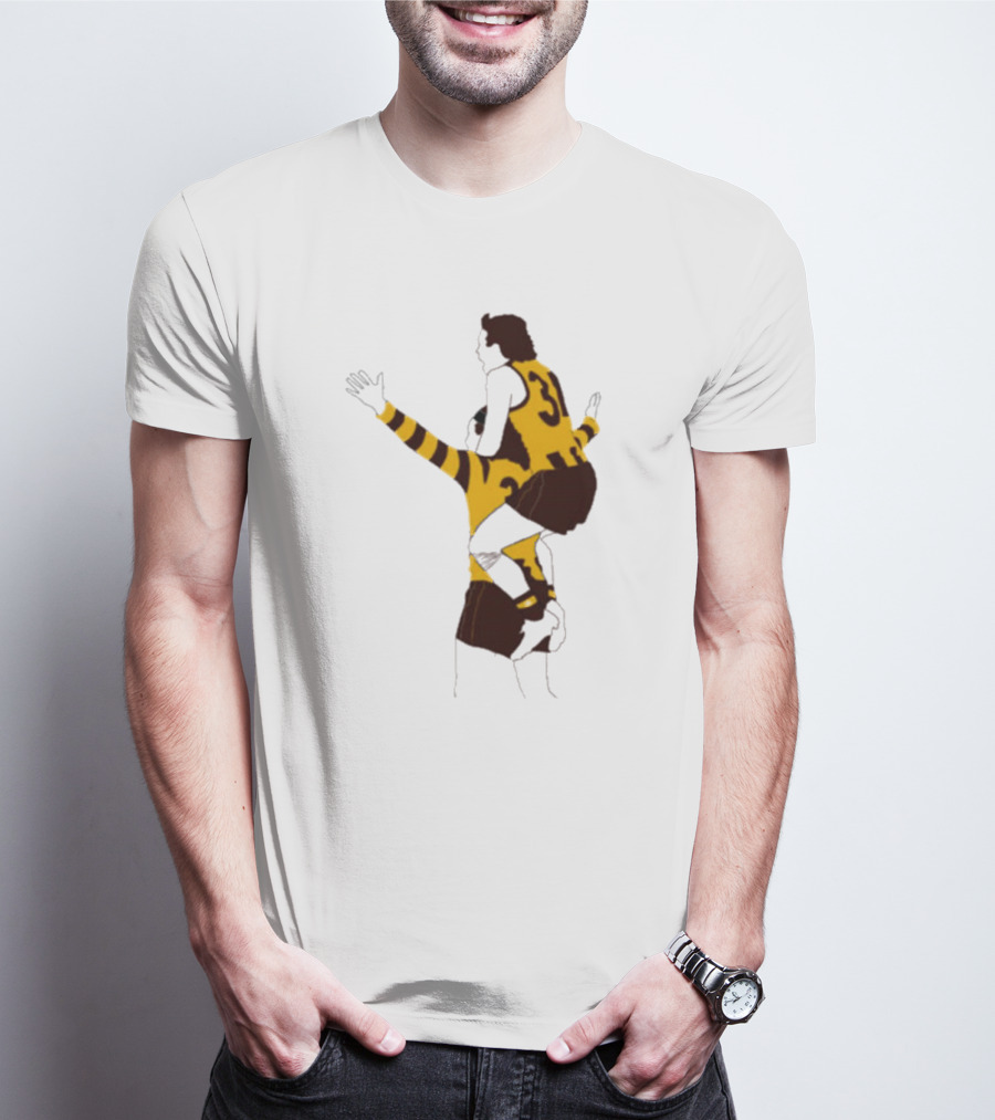 Ginny X Watto Classic Football Celebration Yellow And Black Stripes T-Shirt