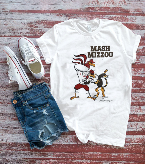 Mash Mizzou South Carolina Gamecocks Vs. Missouri Tigers USC T-Shirt