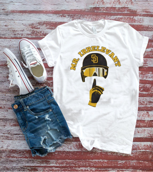 Mr Irrelevant SD Baseball Helmet And Finger Gesture T-Shirt