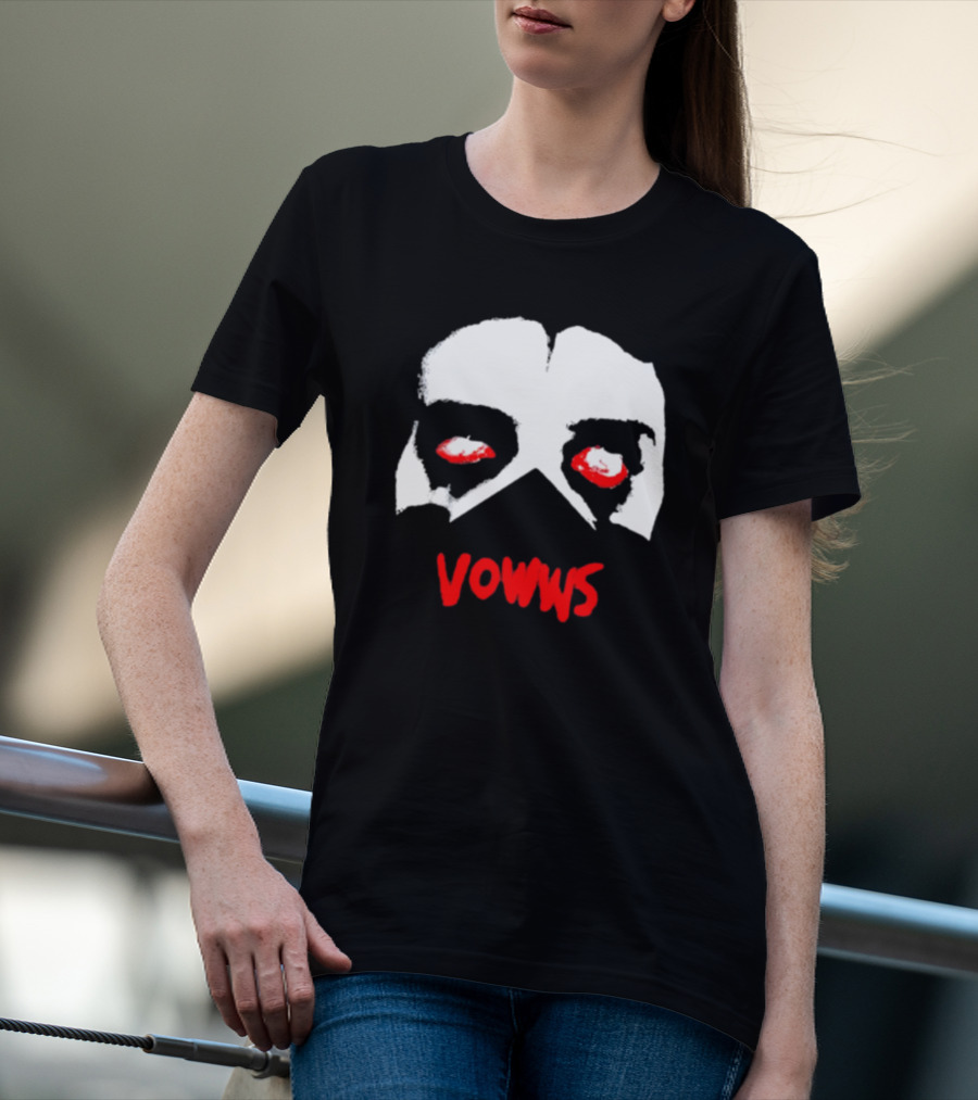 Vowwsband Vowws Hollow Face Red Eyes T-Shirt