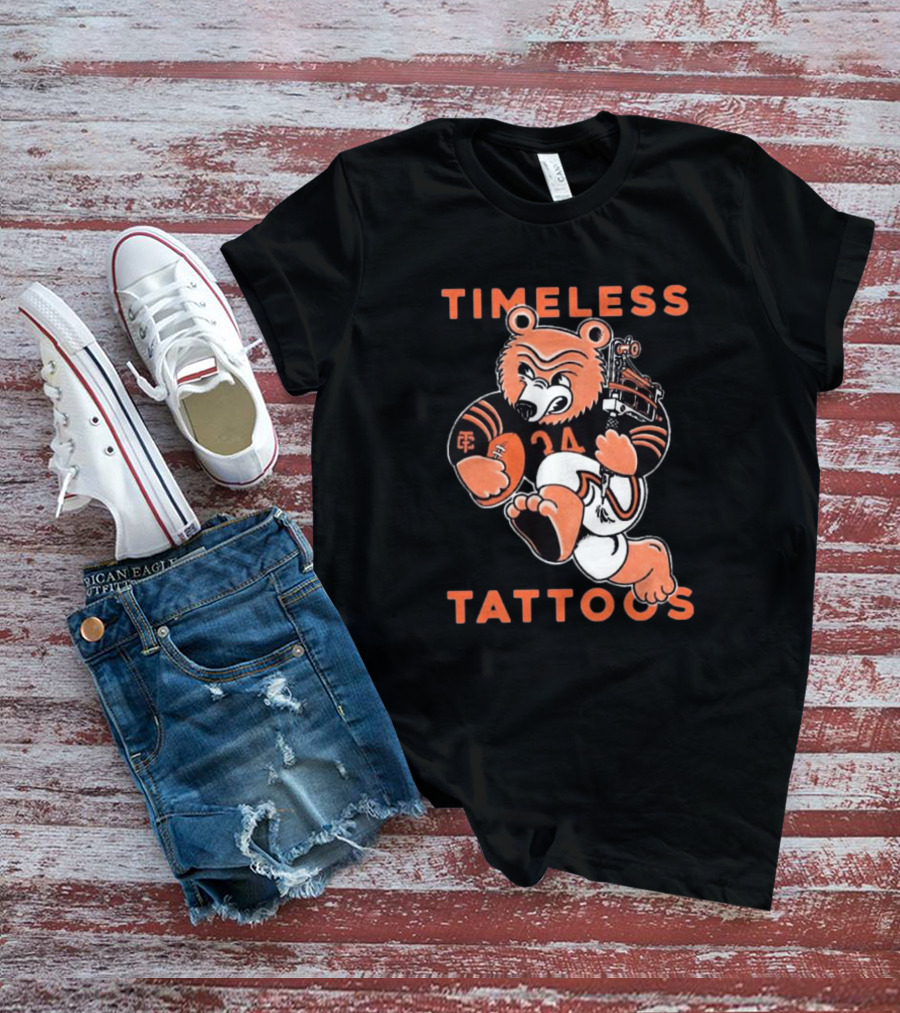 Timeless Tattoos Chicago Bears Football Bear T-Shirt