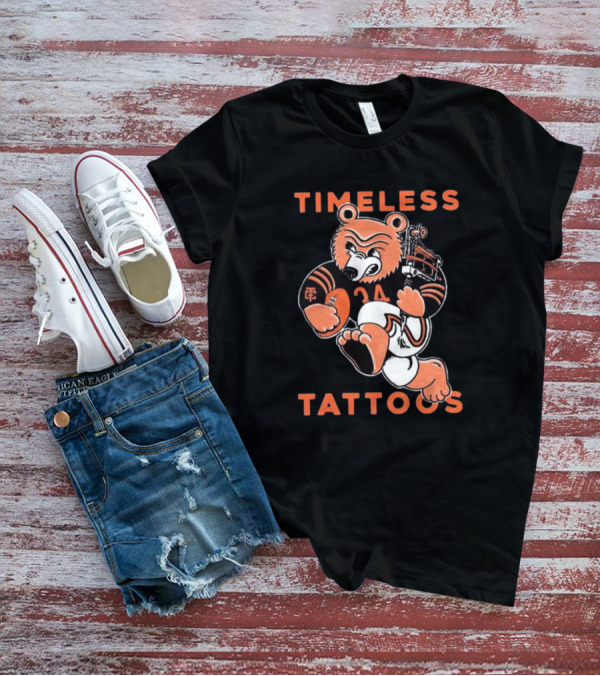 Timeless Tattoos Chicago Bears Football Bear T-Shirt
