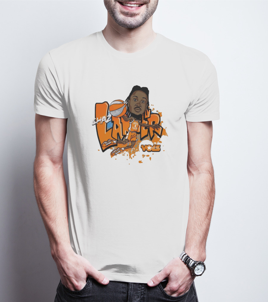 Chaz Lanier Tennessee Vols Basketball Caricature NCAA Volunteers T-Shirt