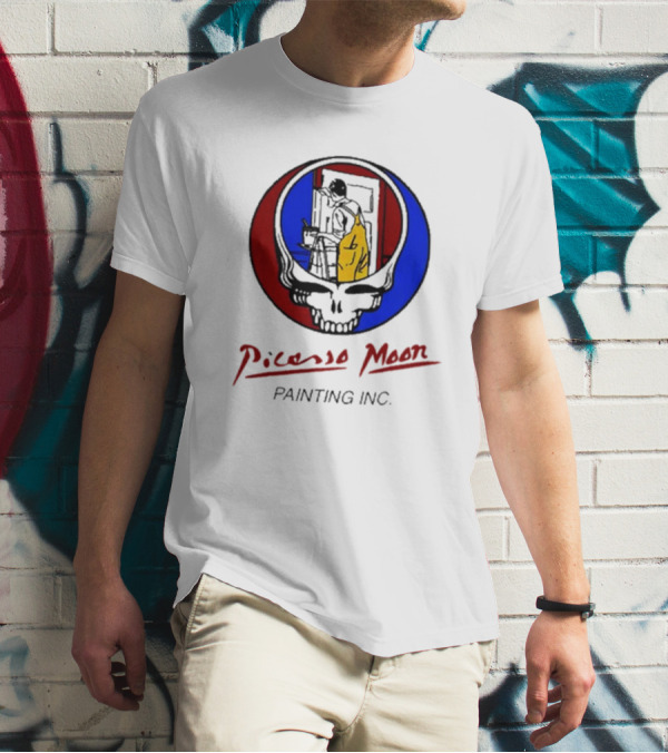 Picasso Moon Painting Inc Dead And Company Skull T-Shirt