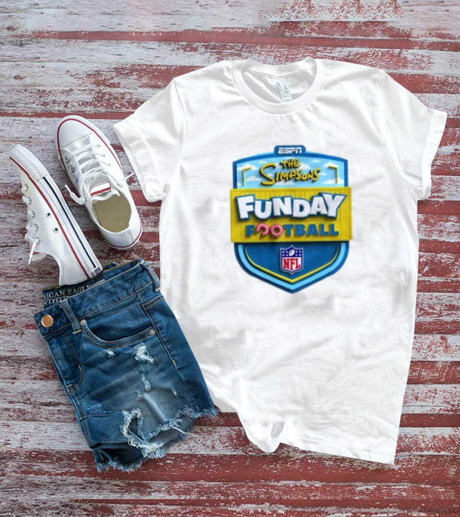 ESPN The Simpsons Funday Football NFL T-Shirt