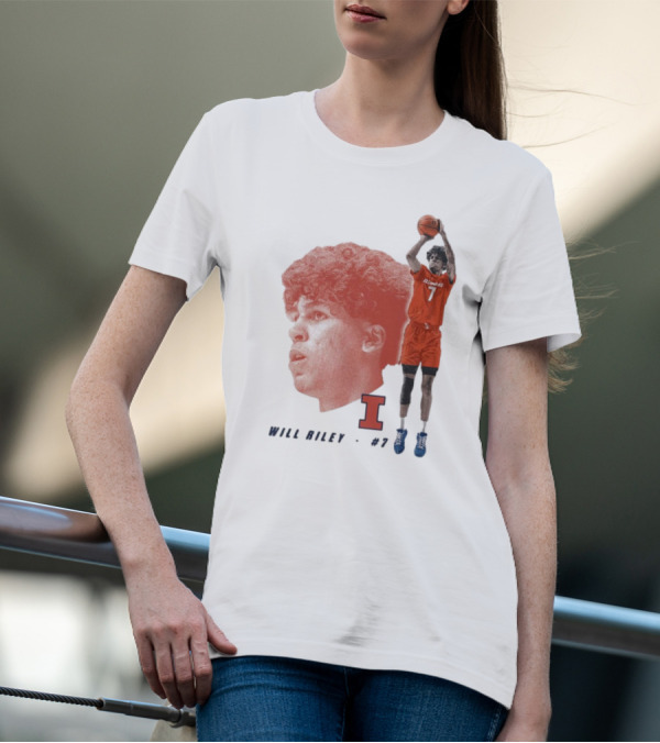 Will Riley #7 Illinois Fighting Illini Big Ten Iconic T-Shirt