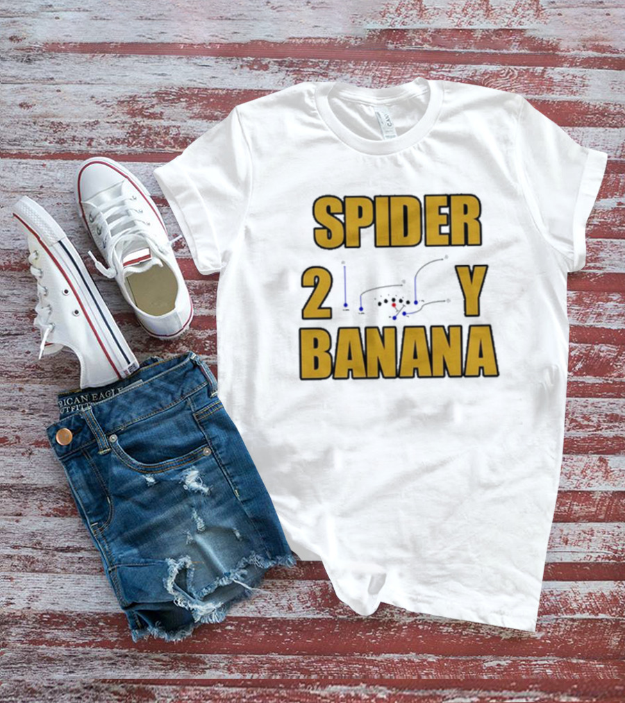 Spider 2Y Banana Football Play Diagram Jon Gruden T-Shirt