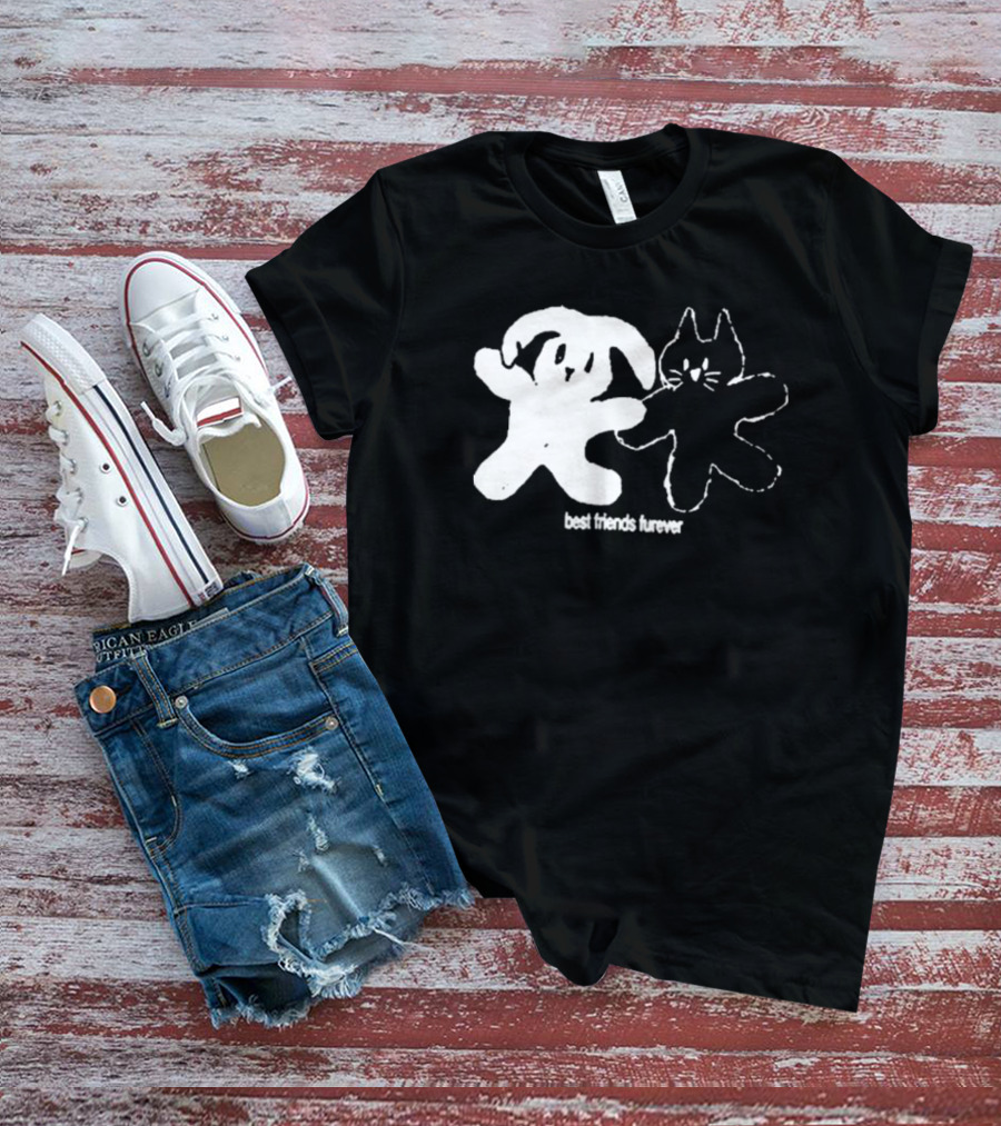 Angeltype Best Friends Furever Puppy And Kitten Duo T-Shirt