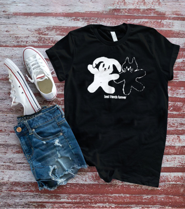 Angeltype Best Friends Furever Puppy And Kitten Duo T-Shirt
