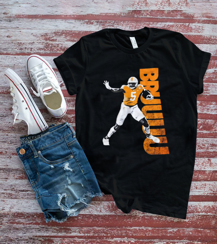 Bruuuu Tennessee Vols 5 Bru Mccoy NCAA Football Iconic T-Shirt