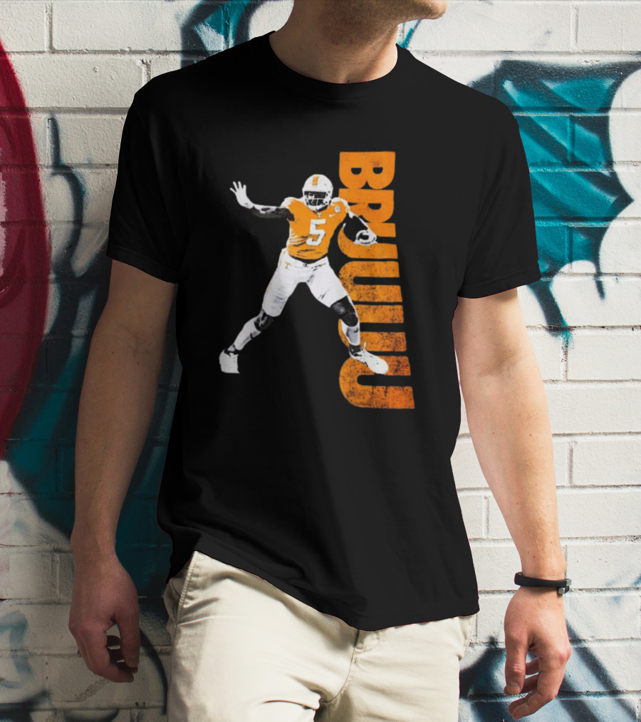 Bruuuu Tennessee Vols 5 Bru Mccoy NCAA Football Iconic T-Shirt