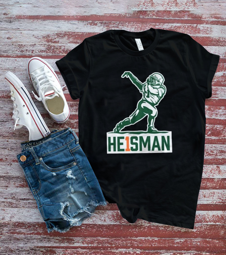 HE1SMAN Football Pose With Jersey Number One T-Shirt