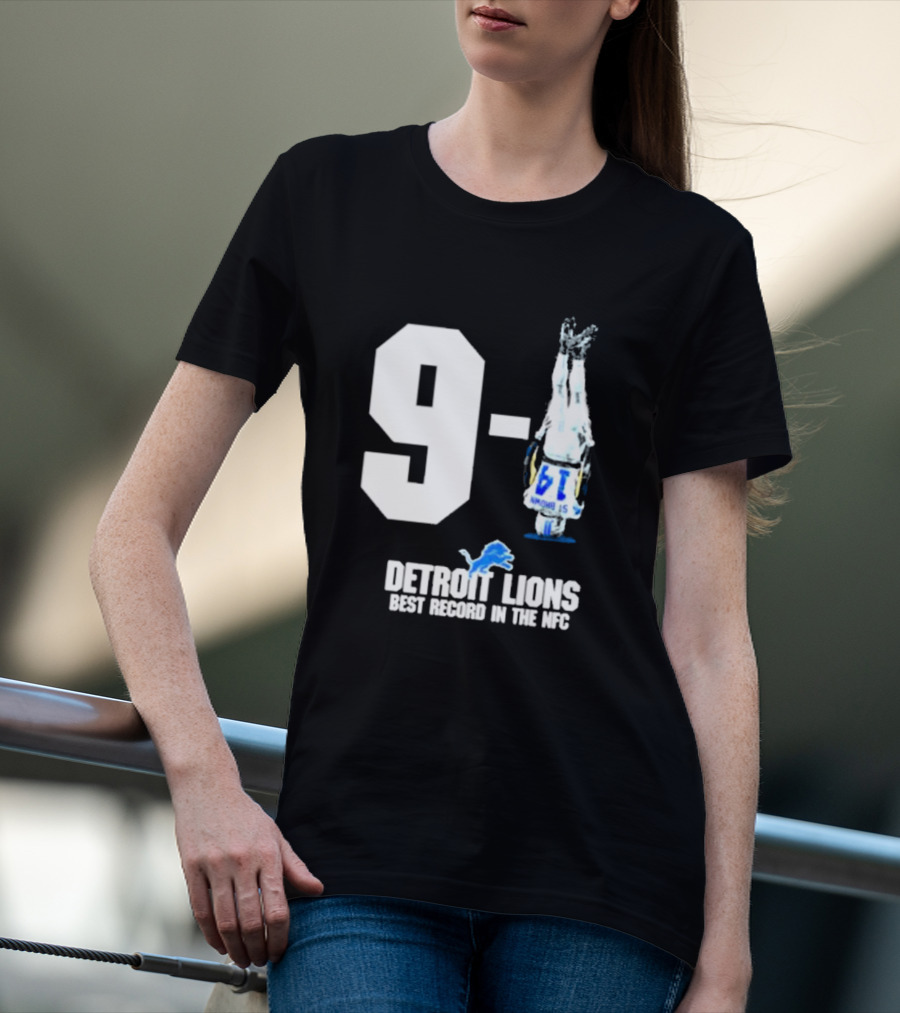 Onepride 9 1 Detroit Lions Best Record In The NFC T-Shirt